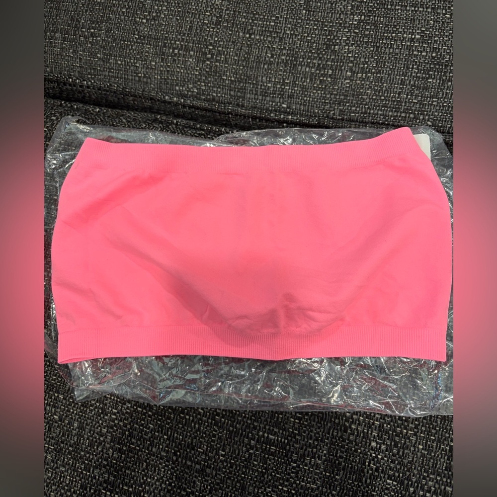 Hot Pink Seamless Bandeau Top